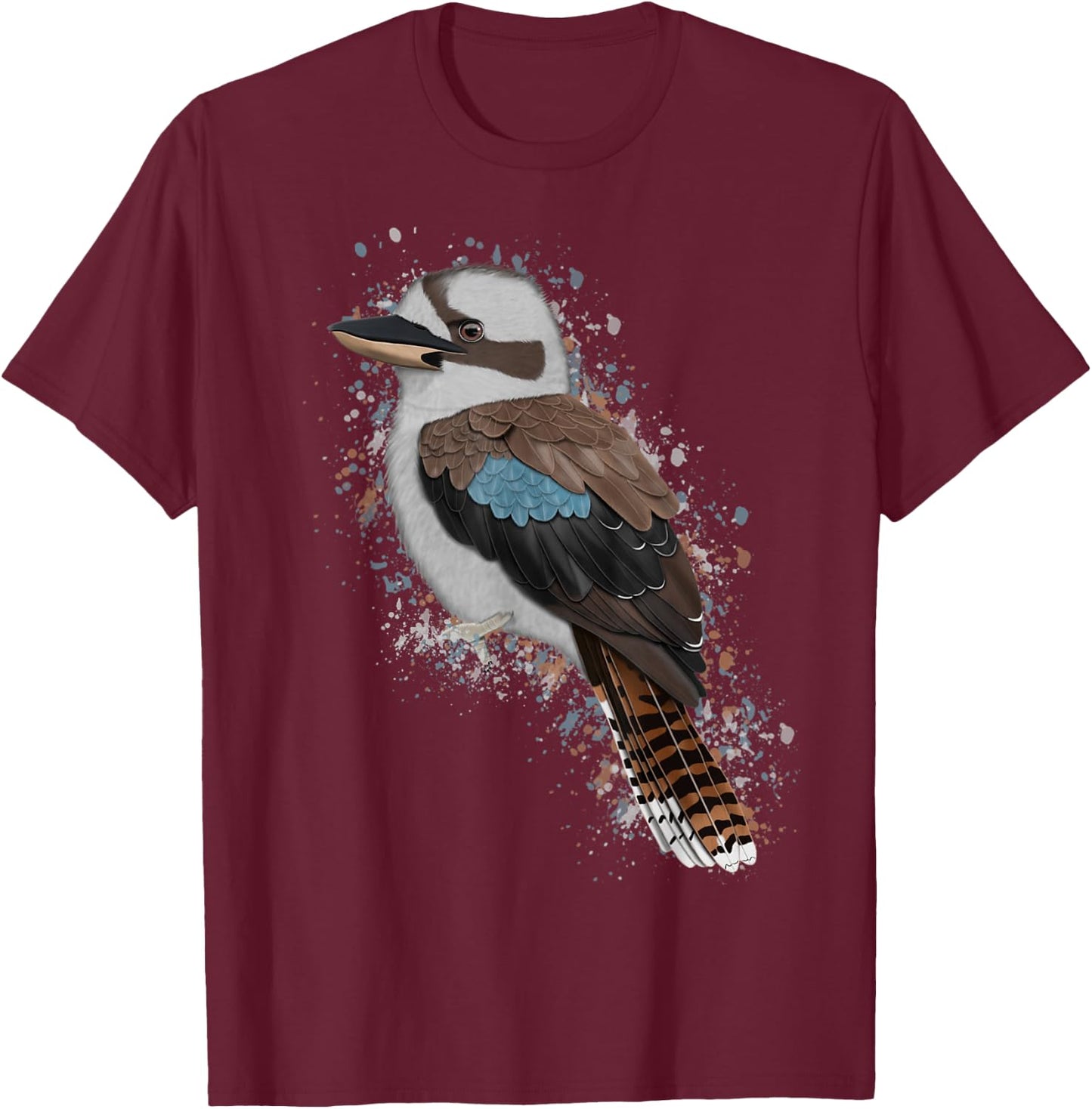Kookaburra Bird Birder Birdlover Birdwatcher Animal T-Shirt - T-Shirt | Maroon
