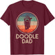 Doodle Dog - Vintage Doodle Dad Small T-Shirt - T-Shirt | Maroon