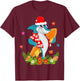 Funny Shark Hawaiian Summer Surfing Shark Christmas in July Women Kids T-Shirt - T-Shirt | Maroon