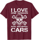 I Love One Woman And Several Cars Funny Car Mechanic Gift T-Shirt - T-Shirt | Maroon