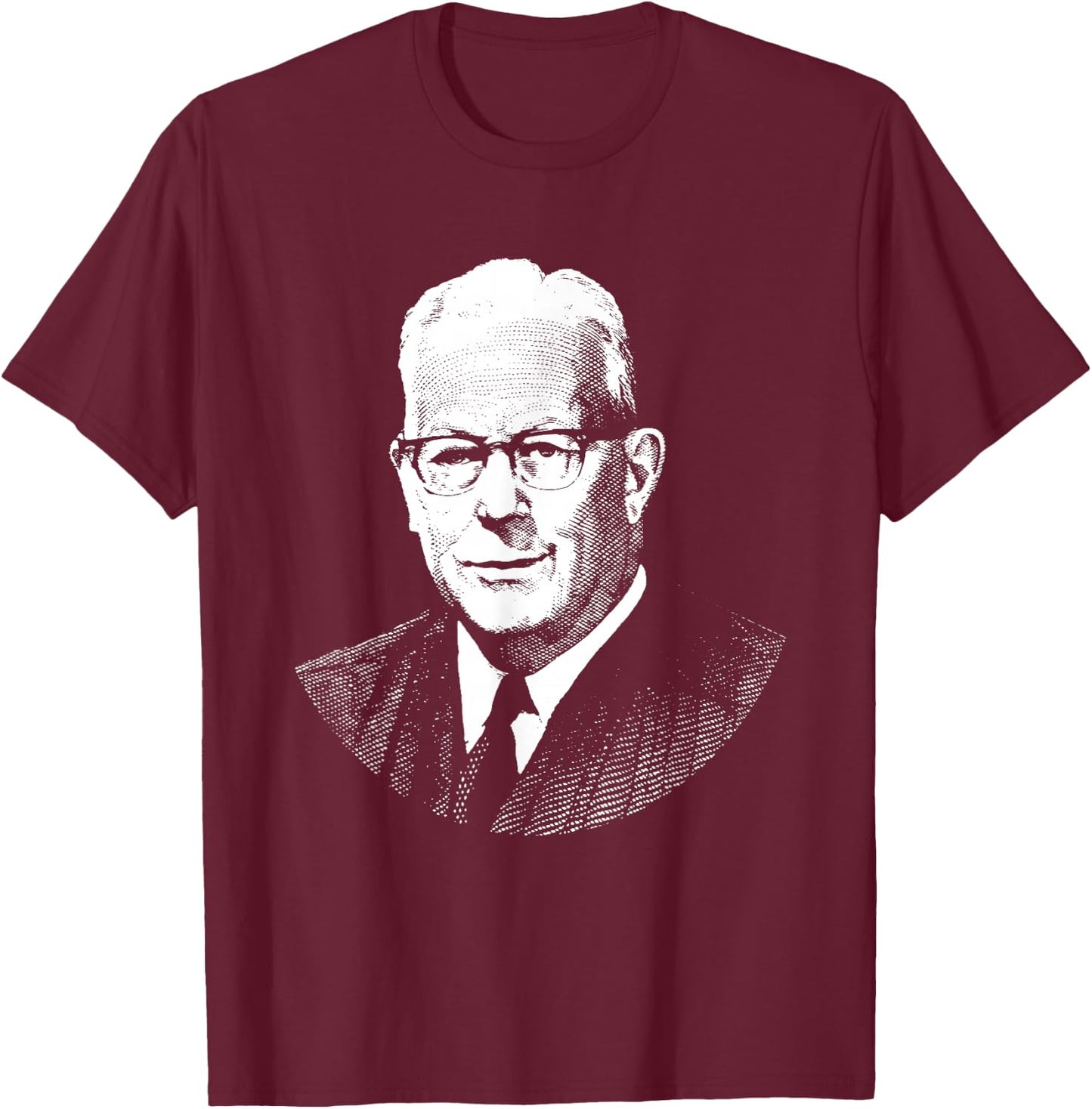 Chief Justice Earl Warren T-Shirt - T-Shirt | Maroon