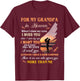 For My Grandpa In Heaven When I Close My Eyes I Miss You T-Shirt - T-Shirt | Maroon