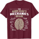 The Aircraft Mechanics Brain - Airplane Maintenance Aviation T-Shirt - T-Shirt | Maroon