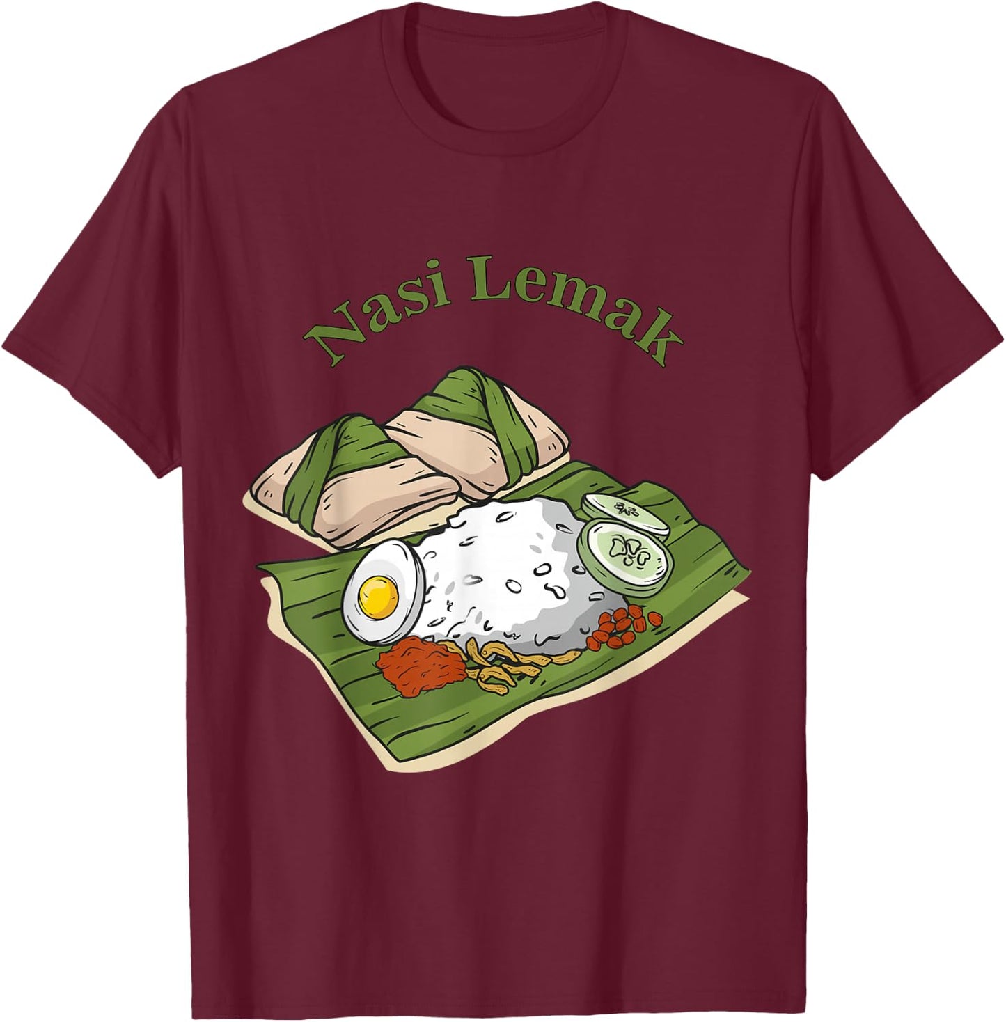 Really Like Nasi Lemak T-Shirt - T-Shirt | Maroon