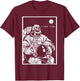 Skeleton Astronaut in Space I Feel Fine Dark Humor Black T-Shirt - T-Shirt | Maroon