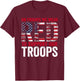 On Fridays We Wear Red To Support Our Troops - Red Friday T-Shirt - T-Shirt | Maroon