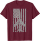 F-105 Thunderchief Fighter Bomber Airplane Vintage Flag T-Shirt - T-Shirt | Maroon