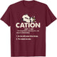 Cation Cute Science Cat Pawsitive Chemistry Teacher Gift T-Shirt - T-Shirt | Maroon