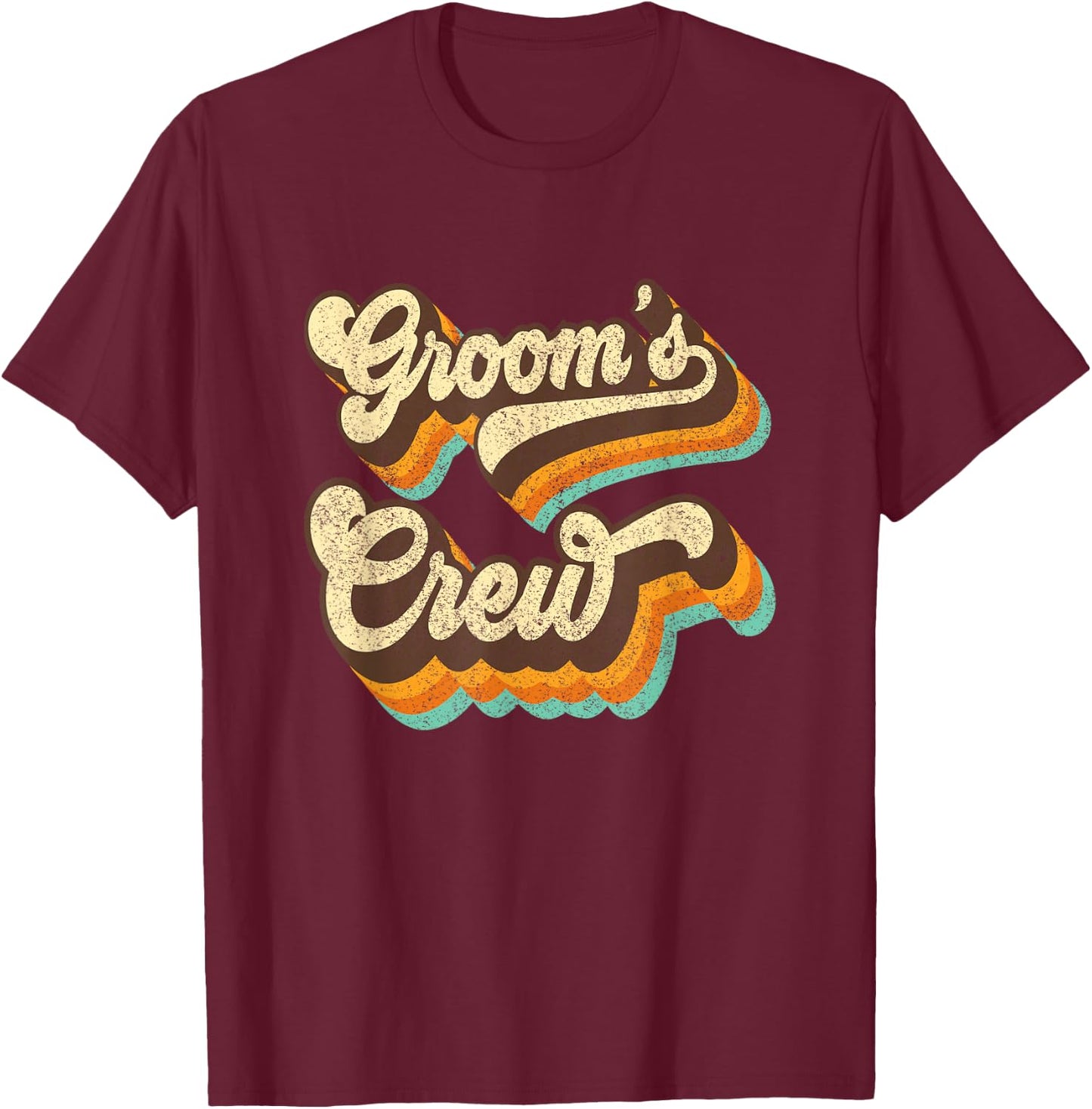 Groom Crew - Groomsmen T-Shirt - T-Shirt | Maroon