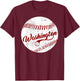 Baseball Washington DC Team, Love Baseball National Pastime T-Shirt - T-Shirt | Maroon