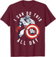 Marvel Captain America Do This All Day Vintage Portrait T-Shirt - T-Shirt | Maroon
