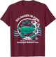 Galapagos National Park Ocean Reserve Green Sea Turtle T-Shirt - T-Shirt | Maroon