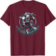 Naruto Shippuden Kakashi Lighting Circle Small T-Shirt - T-Shirt | Maroon