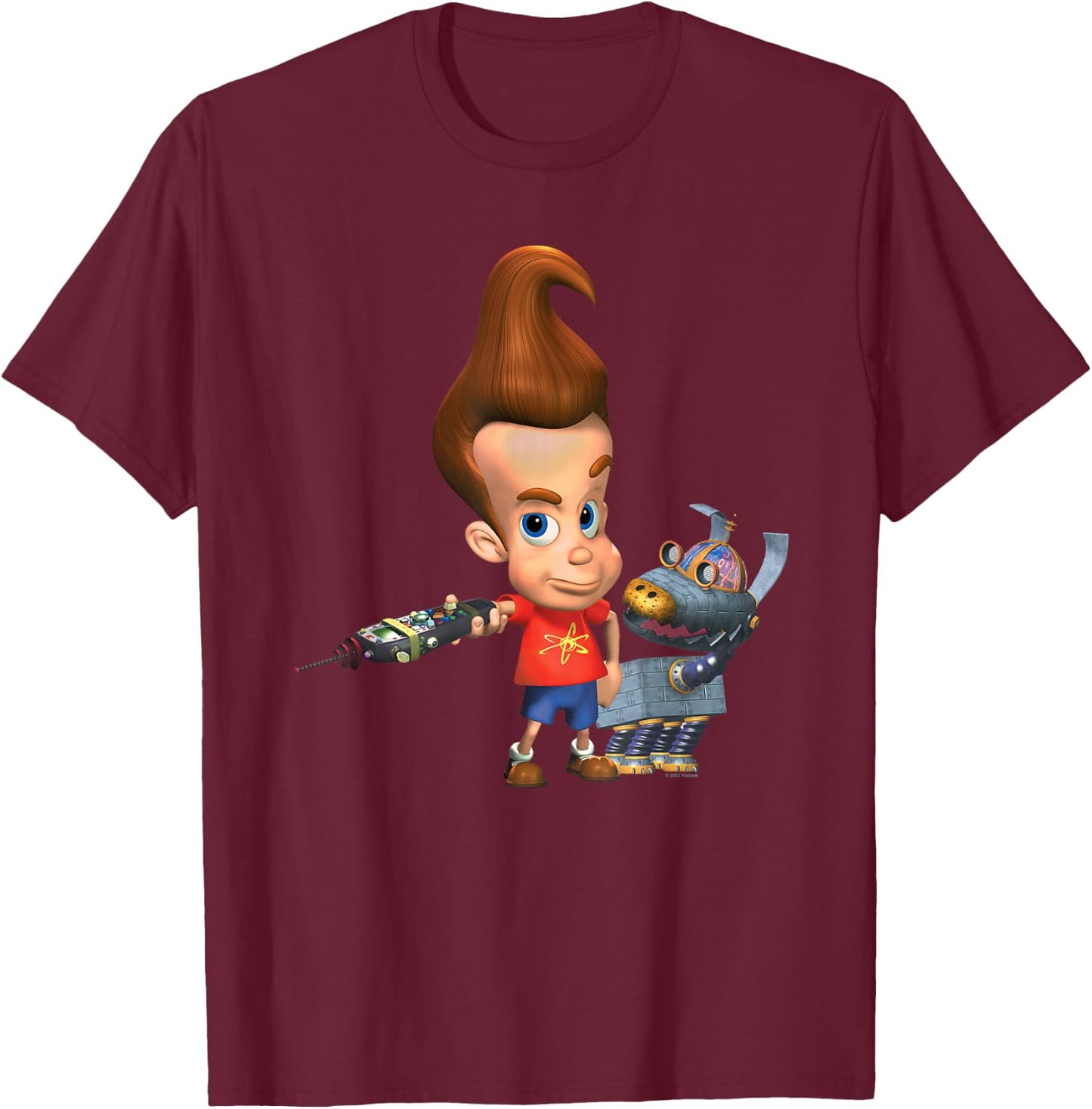 Jimmy Neutron Goddard T-Shirt - T-Shirt | Maroon