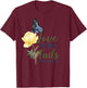 Christian Bible Verse Butterfly Flower 1 Corinthians 13:8 T-Shirt - T-Shirt | Maroon
