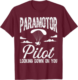 Paramotoring Kit Paraglider Equipment Paramotor Pilot T-Shirt - T-Shirt | Maroon