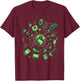 Vintage Technology Retro Gadgets Illustration T-Shirt - T-Shirt | Maroon