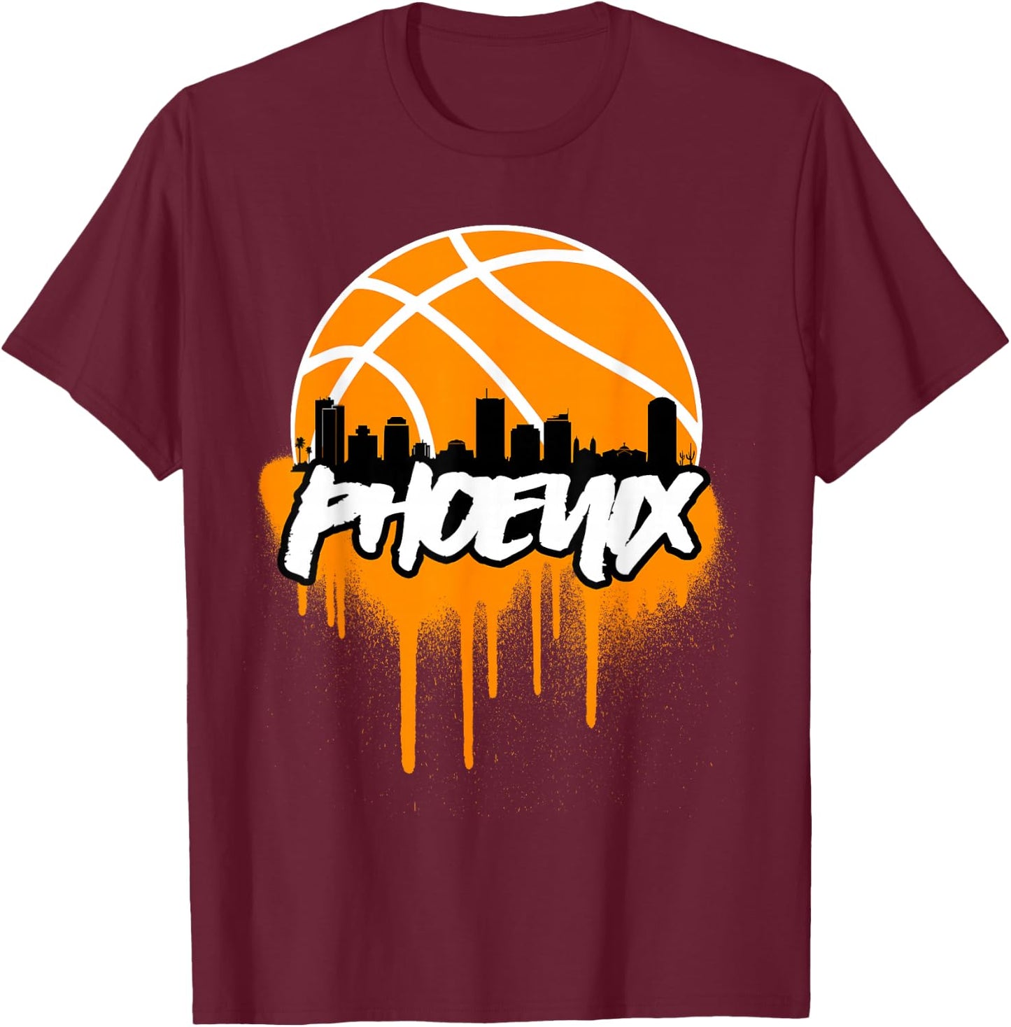 PHX Basketball T-Shirt - T-Shirt | Maroon