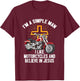 Motorcycles Believe In Jesus Motorcyclist Biking Christian T-Shirt - T-Shirt | Maroon
