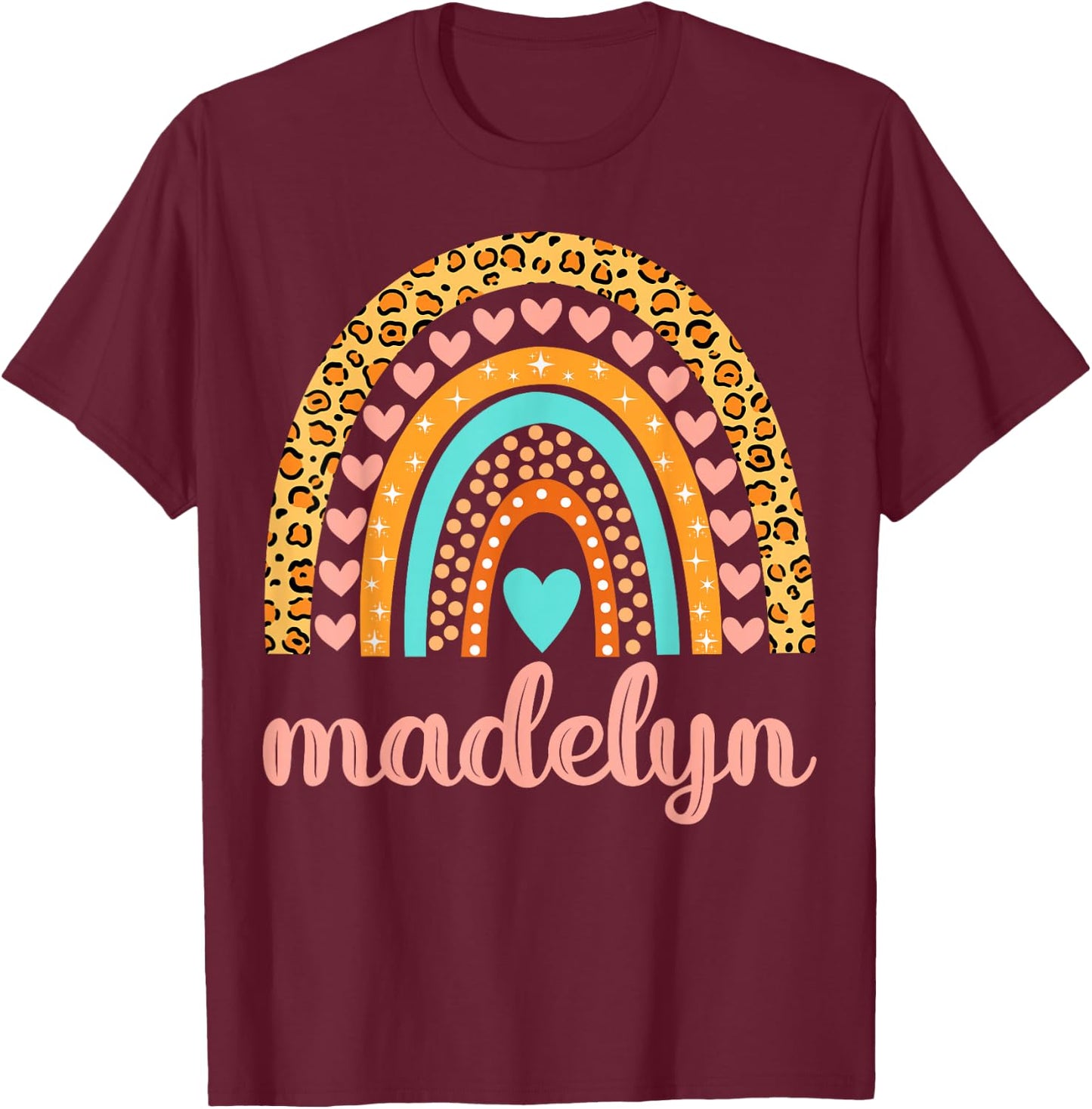 Madelyn Madelyn Name Birthday Shirt Gift T-Shirt - T-Shirt | Maroon