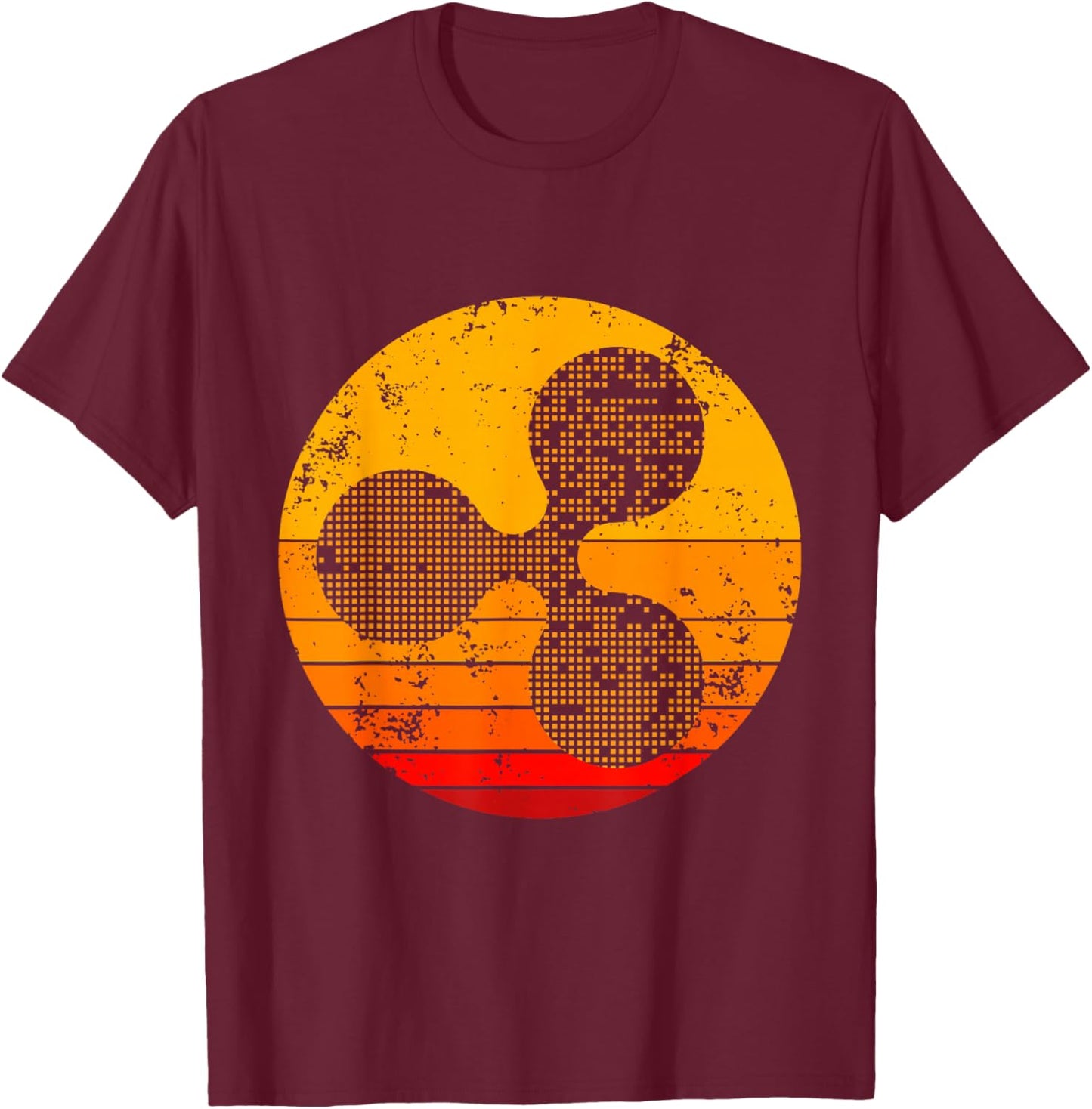 Ripple XRP Blockchain Money Cryptocurrency Money Gift T-Shirt - T-Shirt | Maroon
