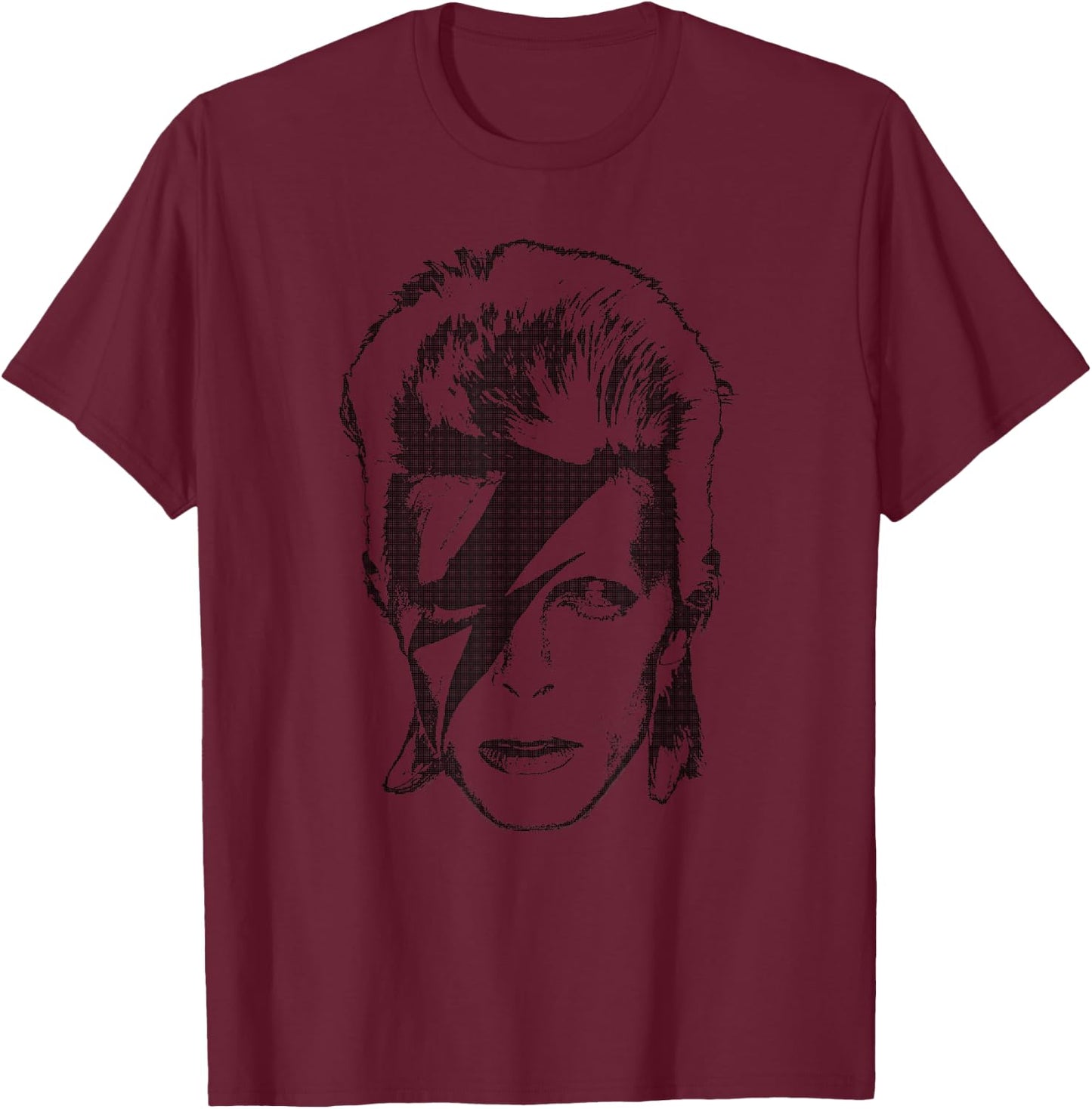 David Bowie - Lightning T-Shirt - T-Shirt | Maroon