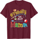 Ofishally The Best Mama Grandma of the Birthday Boy T-Shirt - T-Shirt | Maroon