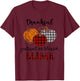 Thankful Grateful Blessed Mama Plaid Shirt Thanksgiving T-Shirt - T-Shirt | Maroon
