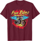 Motorbike Shirt Motorcycle Vintage Biker T-Shirt - T-Shirt | Maroon
