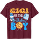 Gigi of the Birthday Boy Milk and Cookies 1st Birthday T-Shirt - T-Shirt | Maroon