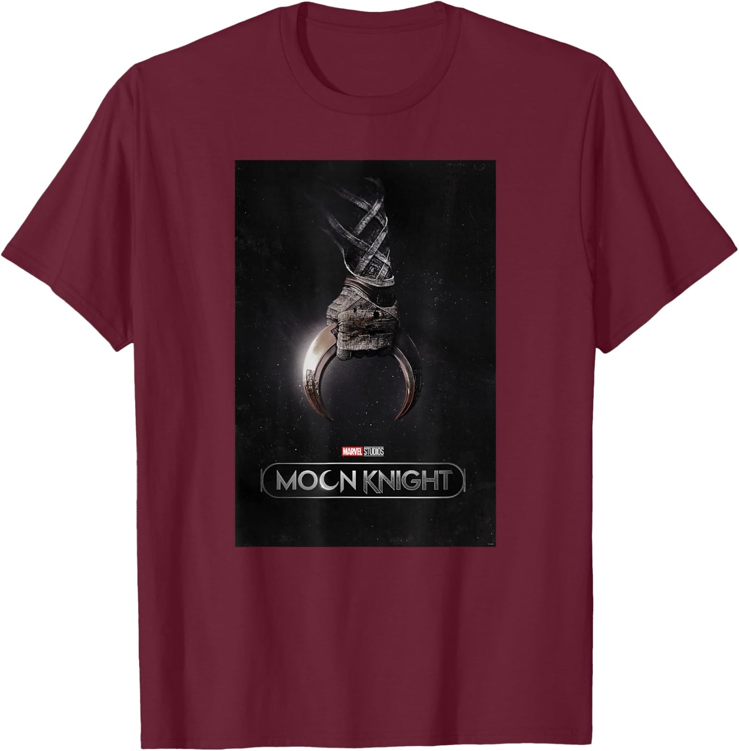 Marvel Moon Knight Crescent Dart Poster T-Shirt - T-Shirt | Maroon
