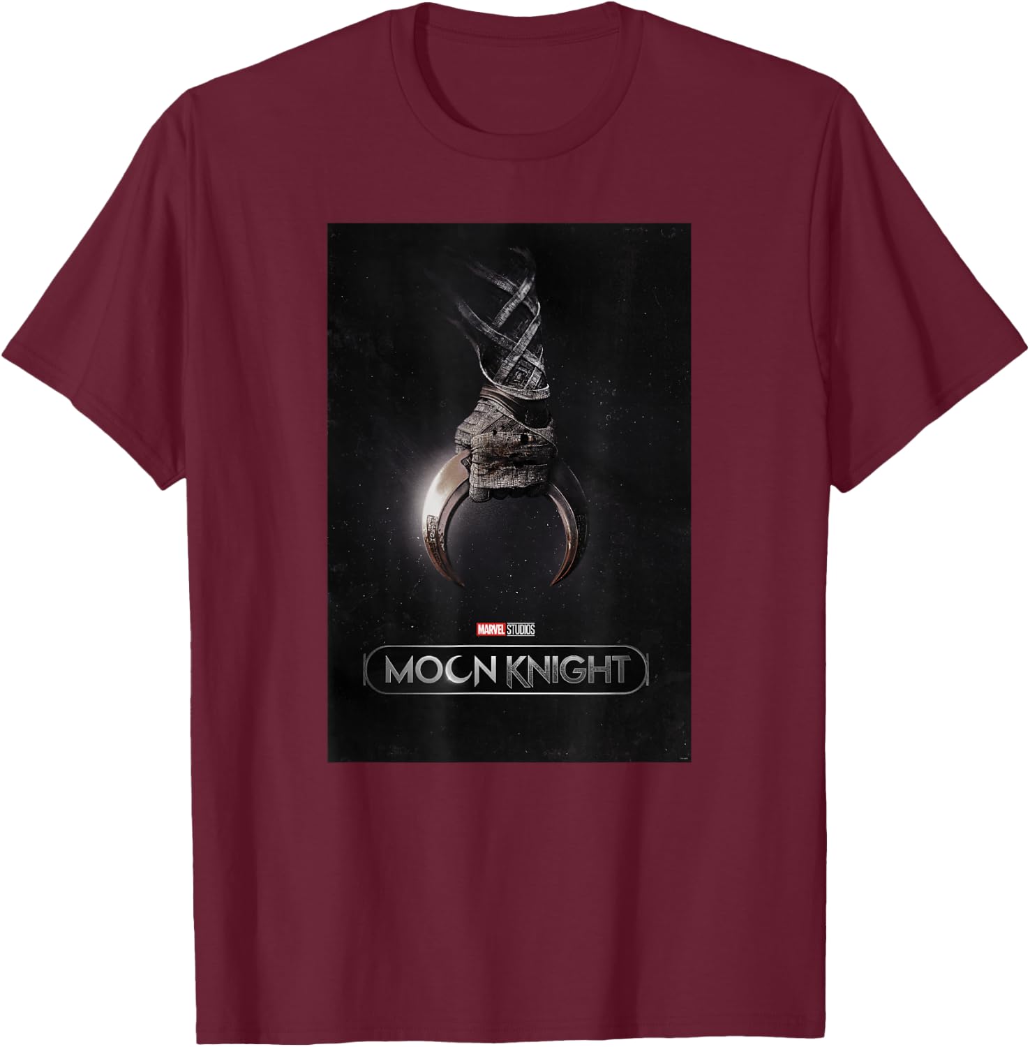 Marvel Moon Knight Crescent Dart Poster T-Shirt - T-Shirt | Maroon