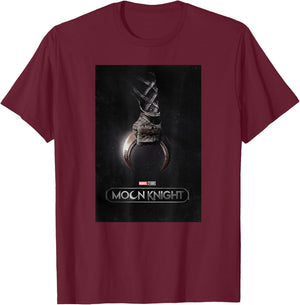 Marvel Moon Knight Crescent Dart Poster T-Shirt - T-Shirt | Maroon