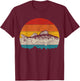 Walleye Vintage Fishing Men Zander Fish T-Shirt - T-Shirt | Maroon