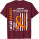 I Wear Orange For My Mother In Law Multiple Sclerosis Flag T-Shirt - T-Shirt | Maroon