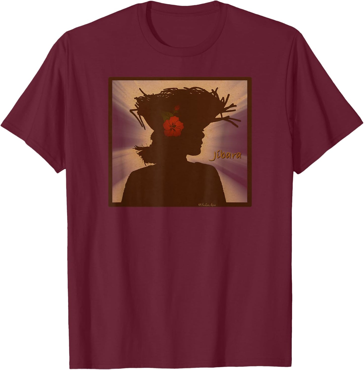 Jibara Puerto Rico Boricua Proud T-Shirt - T-Shirt | Maroon