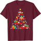 Funny Red Car Truck Christmas Tree Cute Xmas Ornament Décor T-Shirt - T-Shirt | Maroon