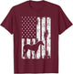 Freedom Horse Patriotic Horse American Flag Horseback Riding T-Shirt - T-Shirt | Maroon