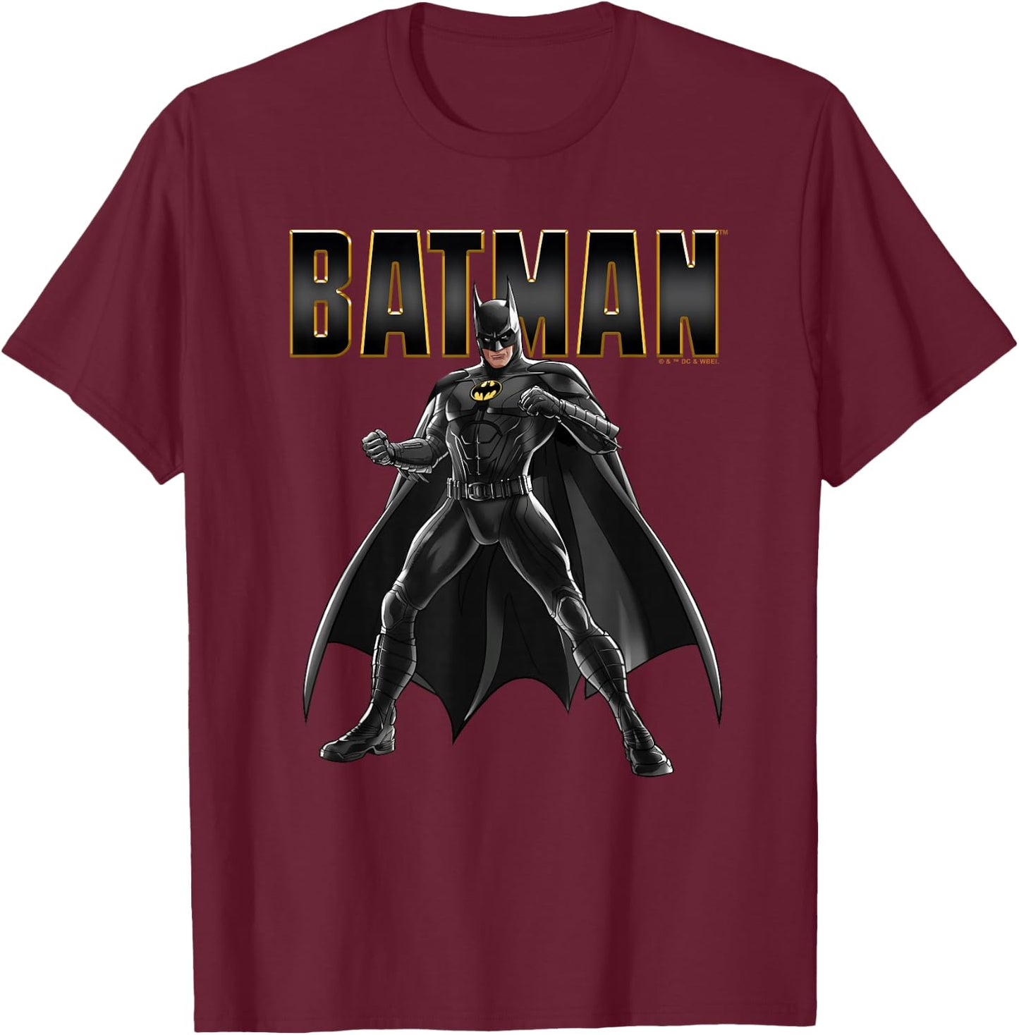 The Flash Movie Batman Fight T-Shirt - T-Shirt | Maroon