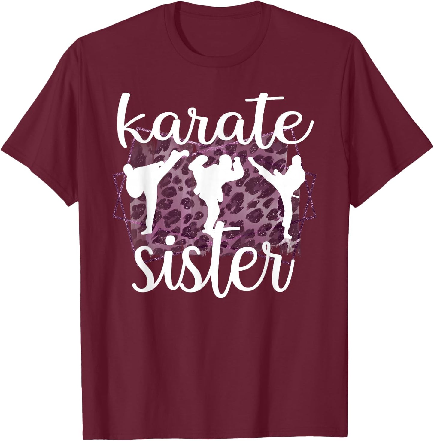 Best Karate Sister Proud Karate Sis T-Shirt - T-Shirt | Maroon