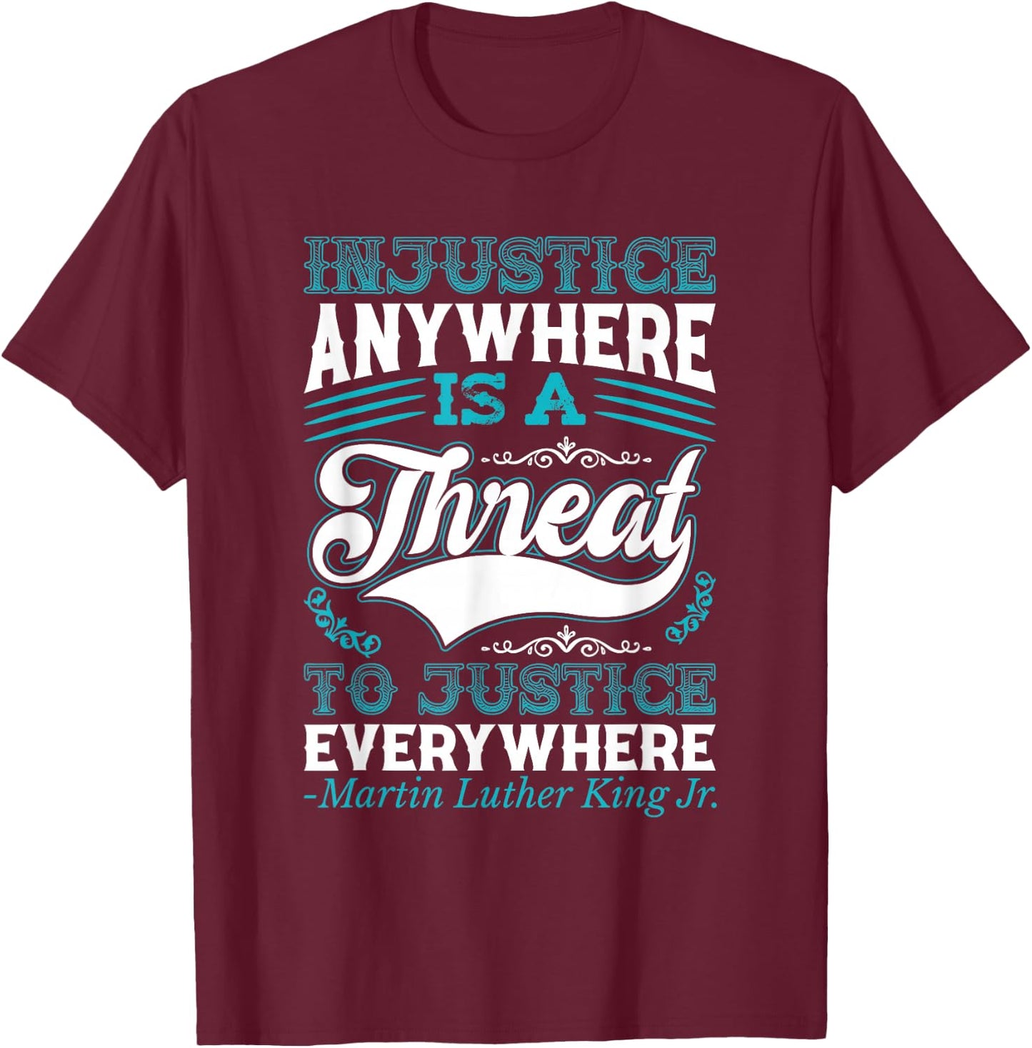 Martin Luther King Jr. T-Shirt - T-Shirt | Maroon