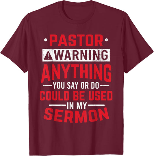 Pastor Could Be Used In Sermon Jesus Christian T-Shirt - T-Shirt | Maroon
