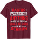 Pastor Could Be Used In Sermon Jesus Christian T-Shirt - T-Shirt | Maroon