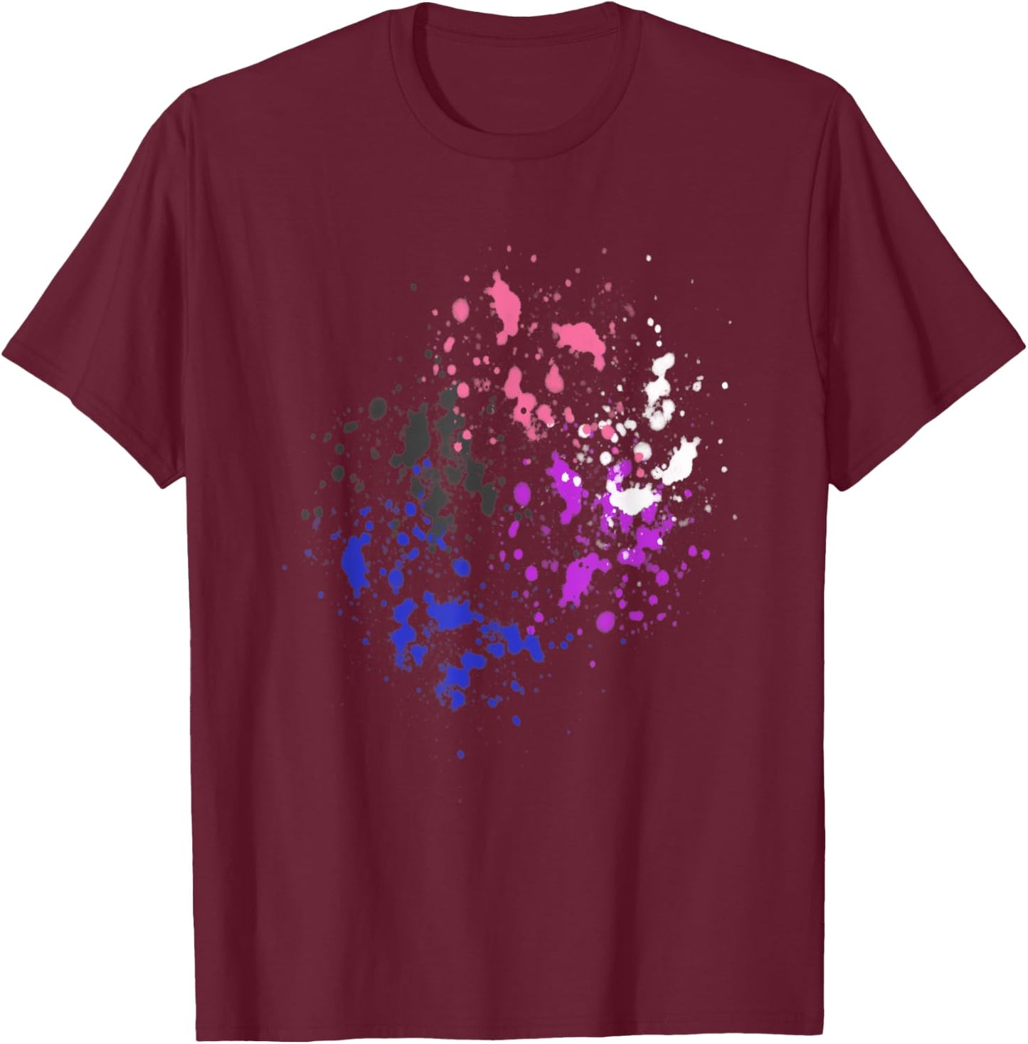 Subtle Genderfluid Pride, Pride Flag T-Shirt - T-Shirt | Maroon