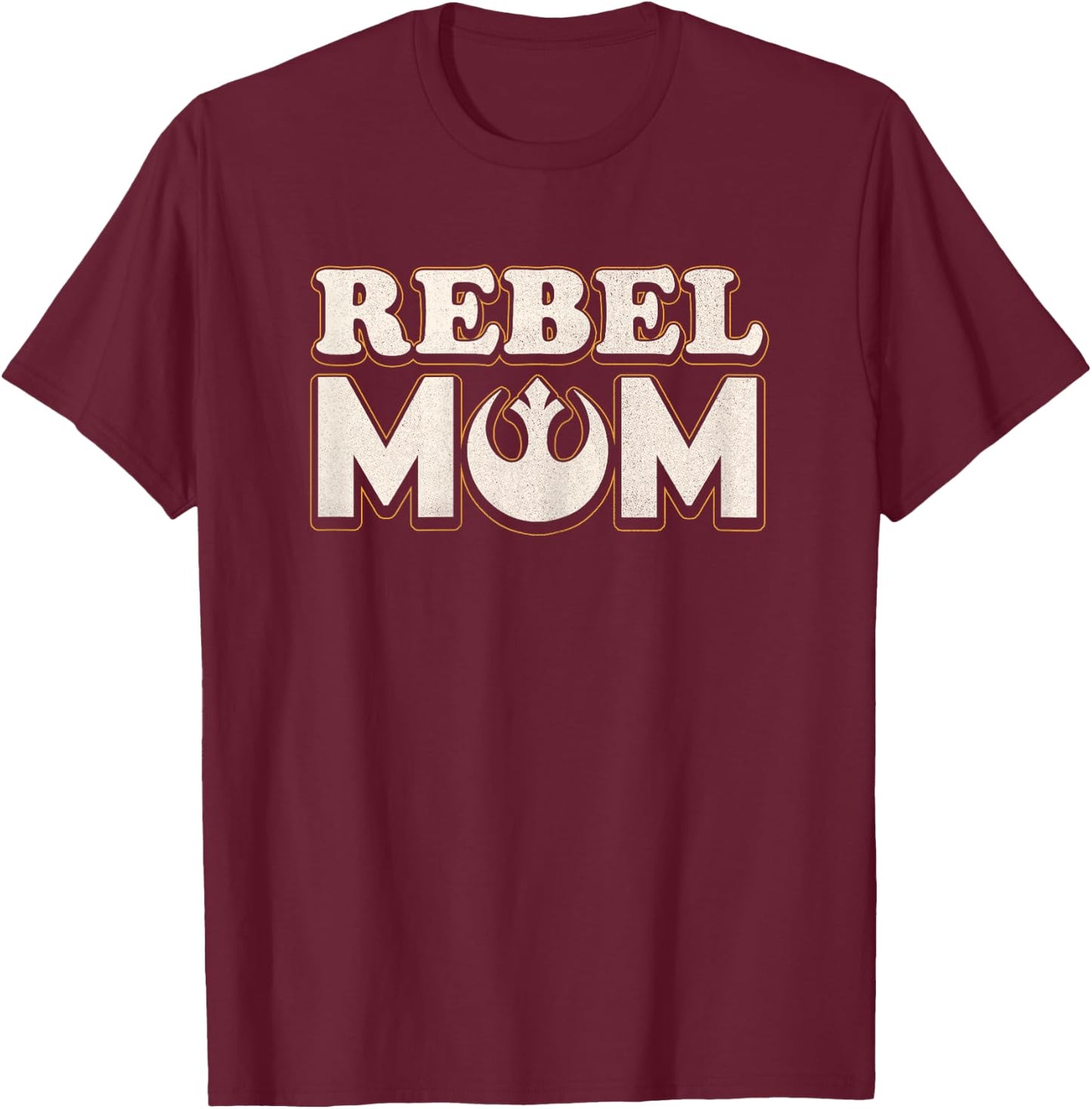 Star Wars Mother's Day Rebel Mom Vintage Logo T-Shirt - T-Shirt | Maroon