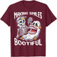 Making Smiles Bootiful Funny Ghost Dentist Halloween Dental T-Shirt - T-Shirt | Maroon