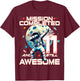 11th Birthday Astronaut Astronomy 11th Year Old Birthday T-Shirt - T-Shirt | Maroon