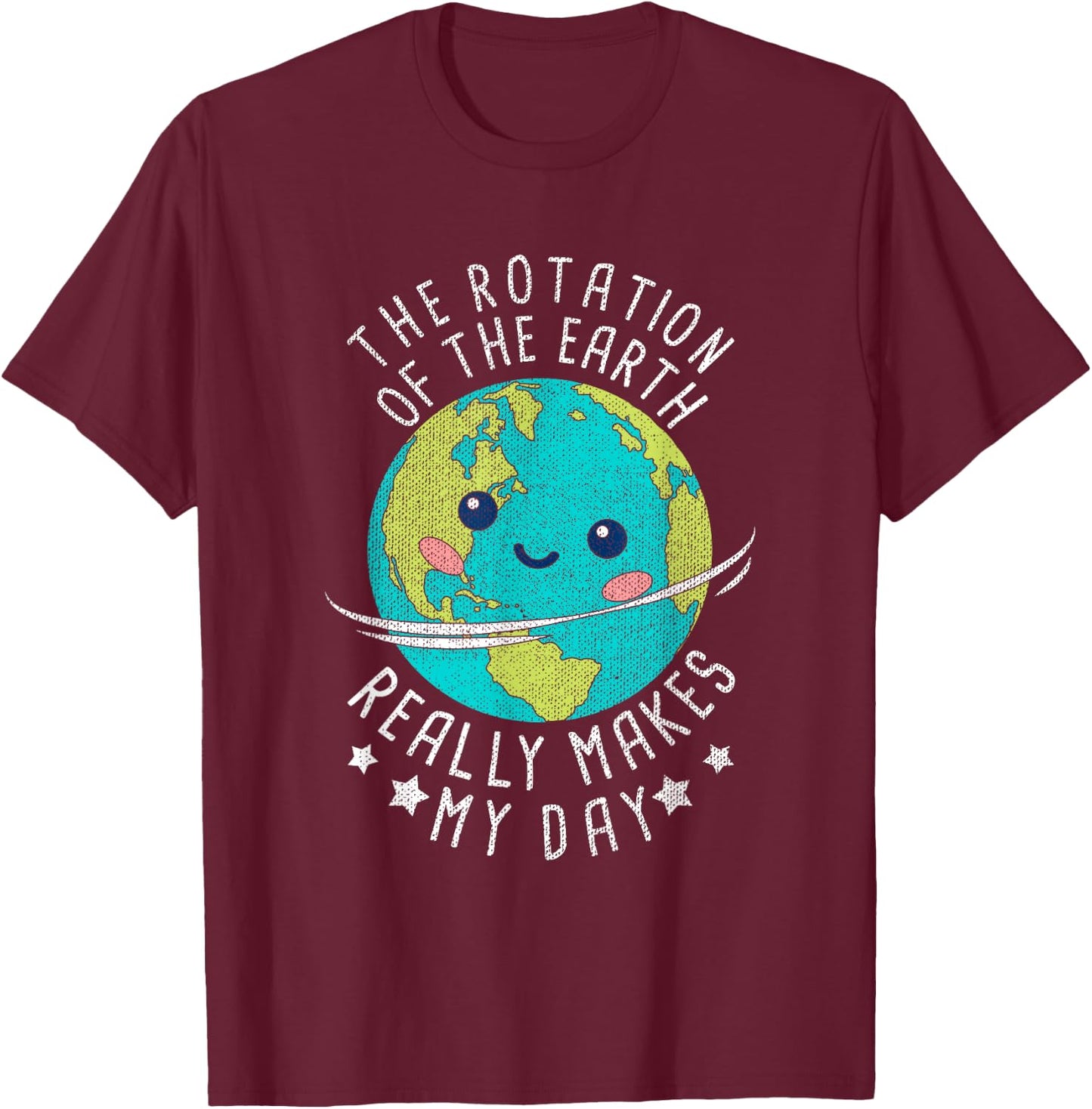 Gift Vegan Nature Earth Day T-Shirt - T-Shirt | Maroon