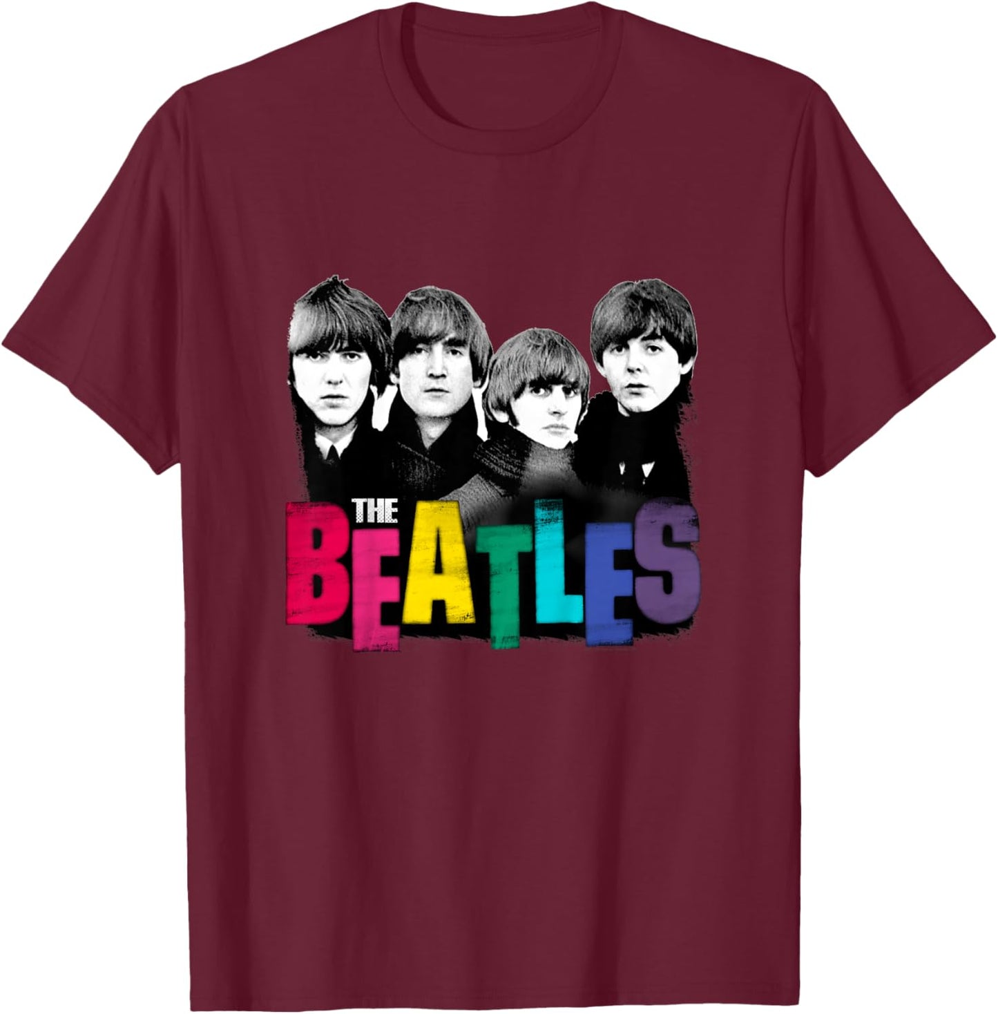 Kids The Beatles Colorful T-Shirt - T-Shirt | Maroon