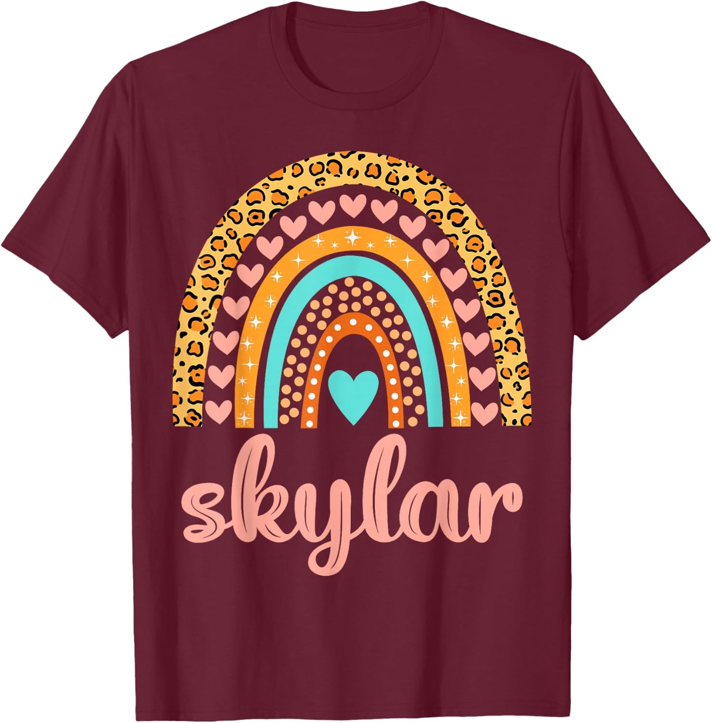 Skylar Skylar Name Birthday Shirt Gift T-Shirt - T-Shirt | Maroon